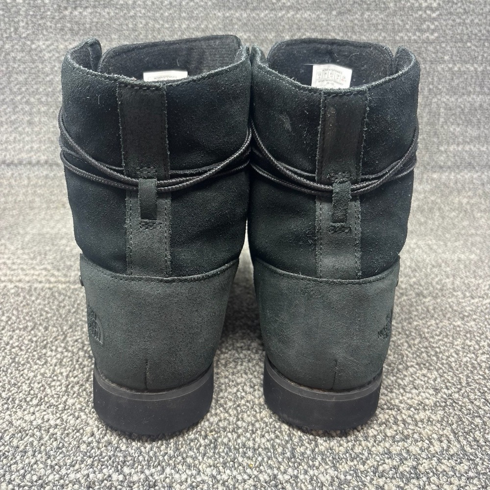 The North Face Ballard Lace II Black Suede Winter Boots Women's Size 9 - Picture 4 of 8